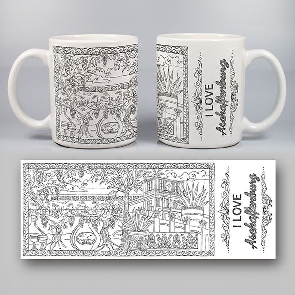 Tasse „Pompejanum“