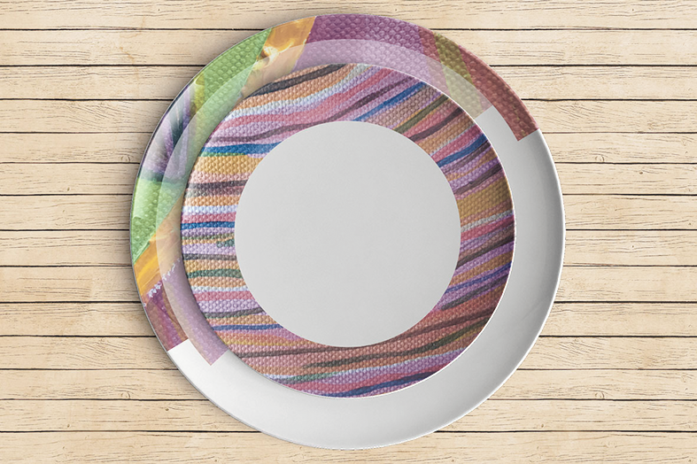 Tellerset "Dschungel" (1 Teller 20 cm, 1 Teller 26 cm Durchmesser)