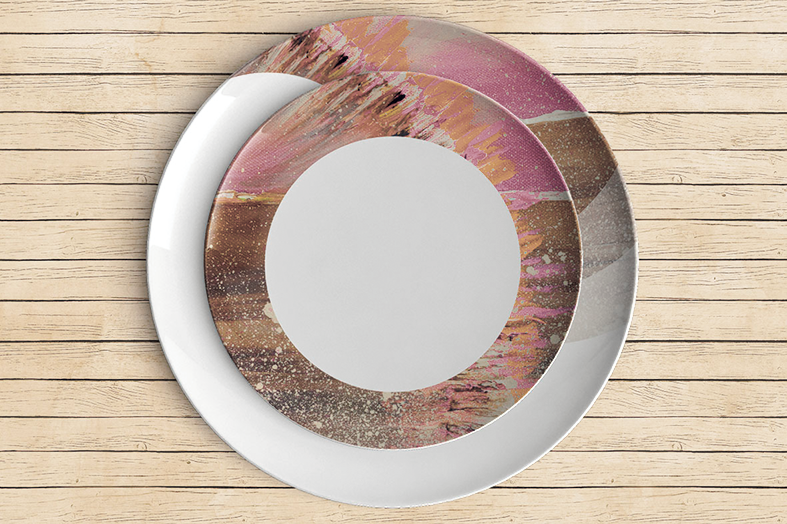 Tellerset "Chaos" (1 Teller 20 cm, 1 Teller 26 cm Durchmesser)