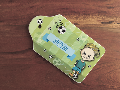 "Fußballstar" Porzellanbrett