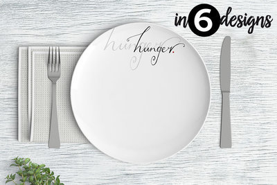 Teller Teller "Hunger" (26 cm Durchmesser)