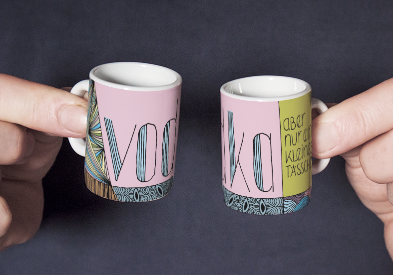 Schnapstasse "Vodka" (8er Set)