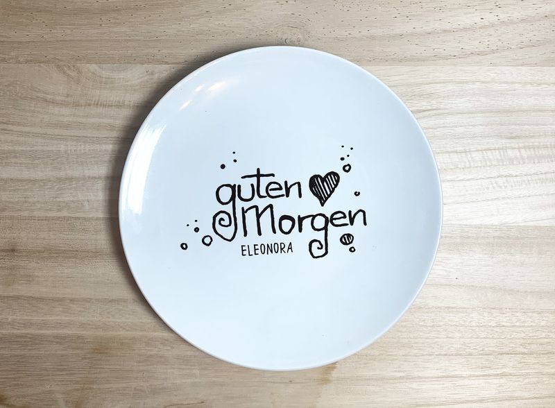 "Guten Morgen", Teller 20 cm