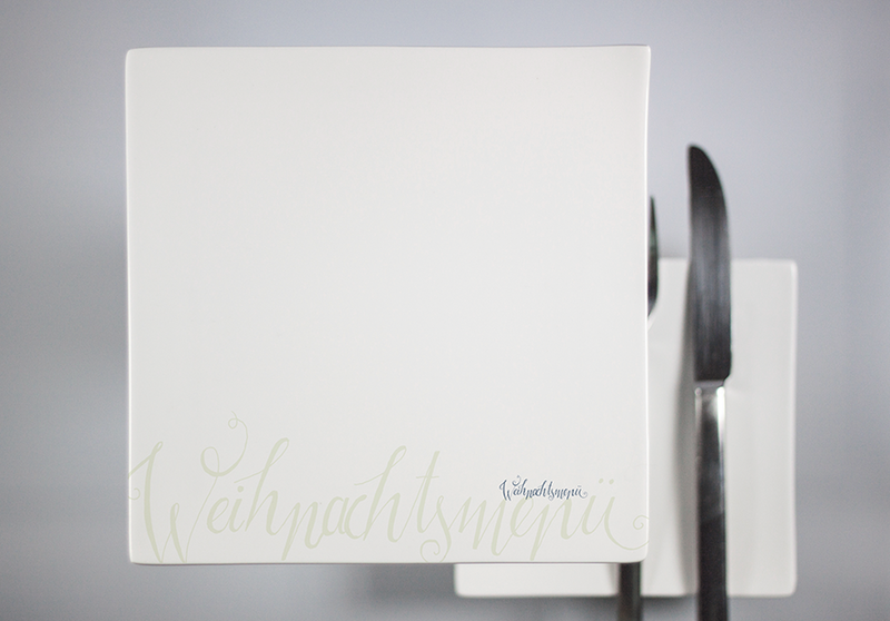 "Weihnachtsmenü" (Speiseteller)