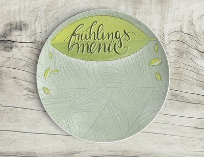 Teller "Frühlingsmenü"