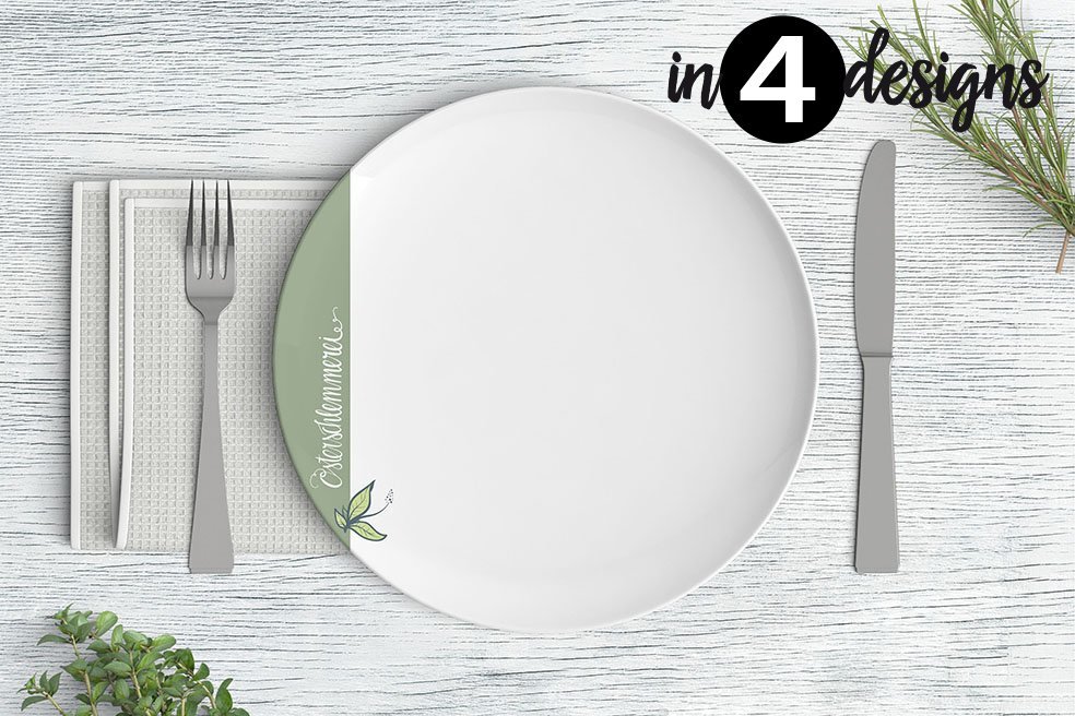 Teller "Osterschlemmerei" (26 cm Durchmesser)