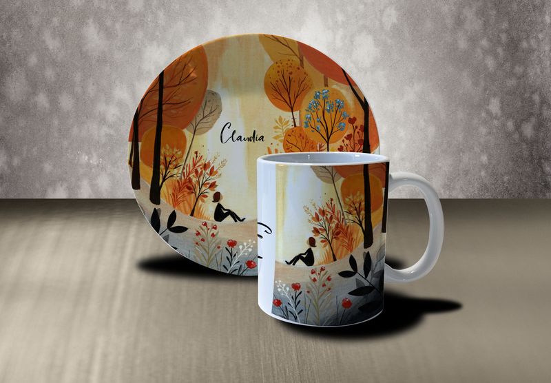 "Dreams", (Kaffeebecher und 20er Teller)