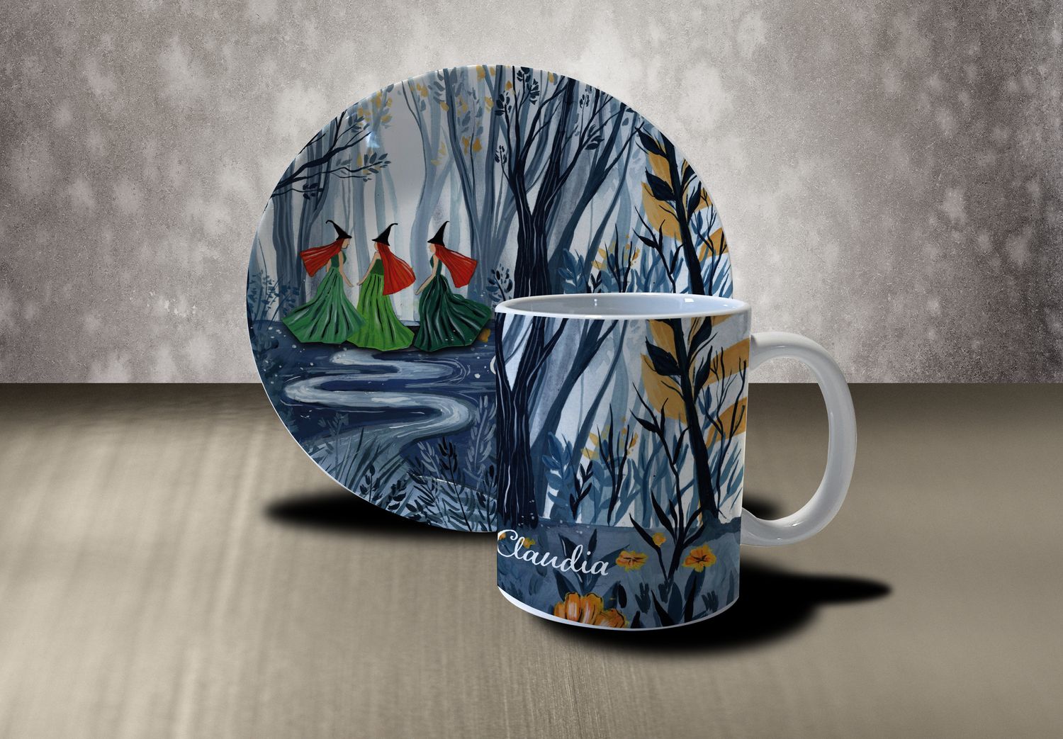 "HiddenMagic", (Kaffeebecher und 20er Teller)