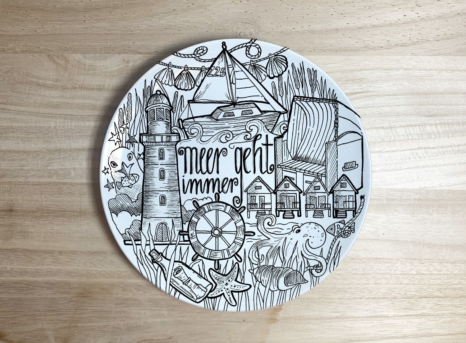 Teller "Meer geht immer" (20 cm)