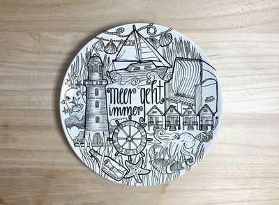 Teller Teller "Meer geht immer" (20 cm)