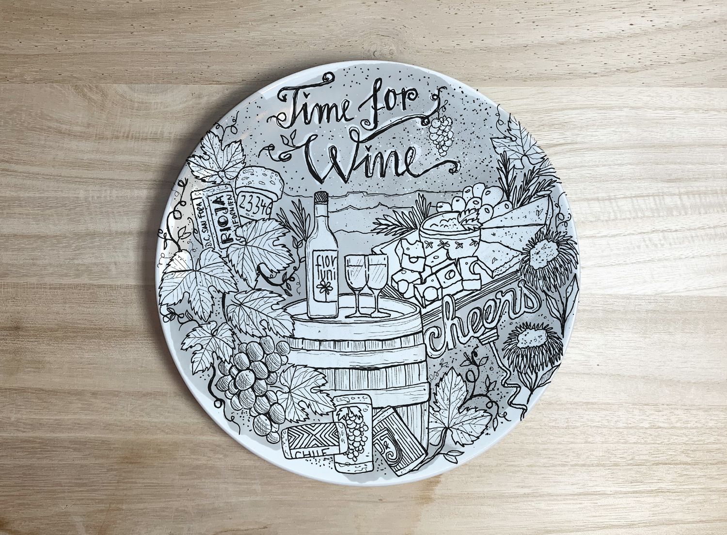 Teller "Time for Wine" (20 cm)