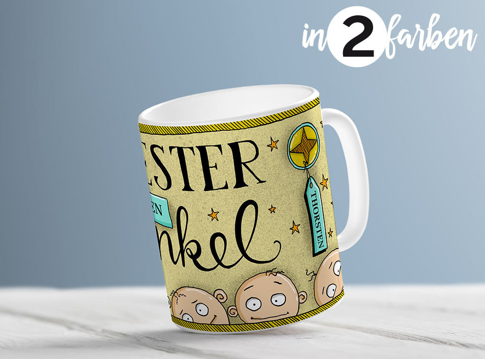 "Beste/r Patenonkel/Patentante" (Individueller Becher)