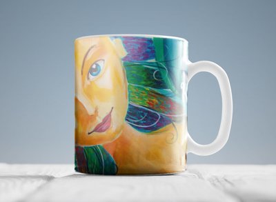 "Wellenfee" Tasse