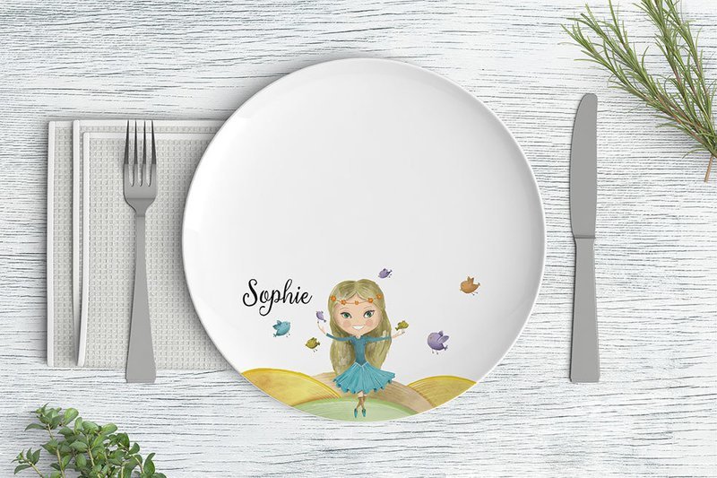 "Vogelprinzessin" Speiseteller (26 cm)