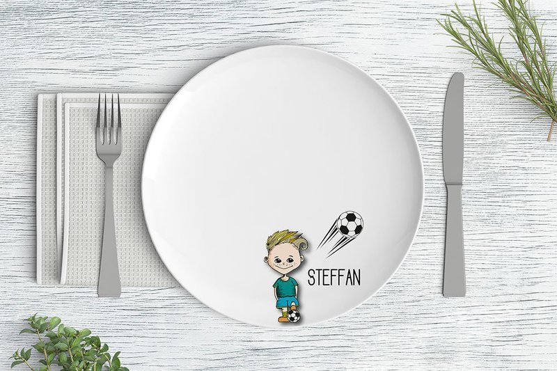 "Fußballstar" Speiseteller (26 cm)