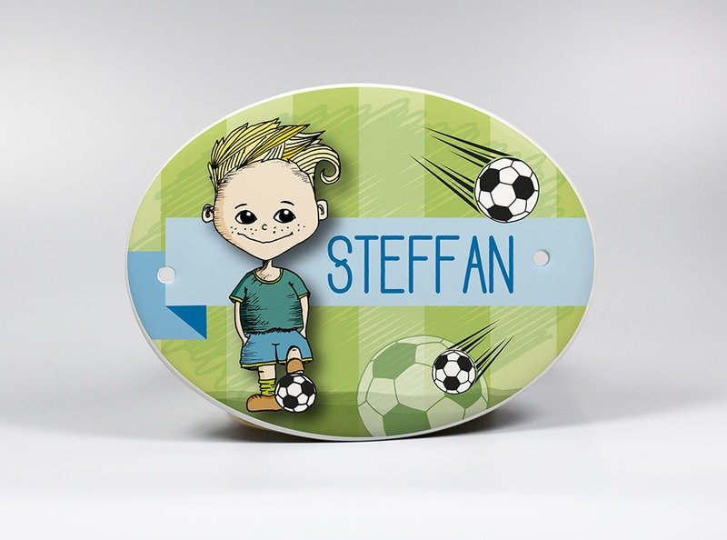 "Fußballstar" Türschild