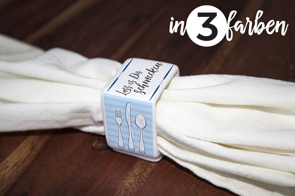 Serviettenring "Lass es Dir schmecken" (2er Set)