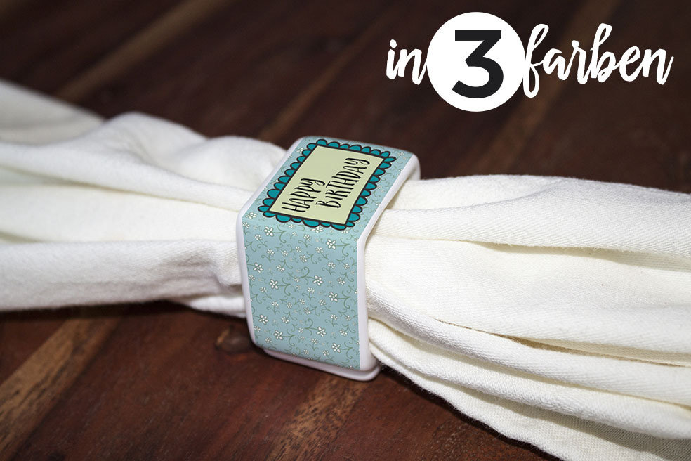 Serviettenring "Happy Birthday" (2er Set)