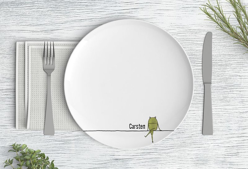 "HappyFrog" Speiseteller (21cm oder 26 cm)
