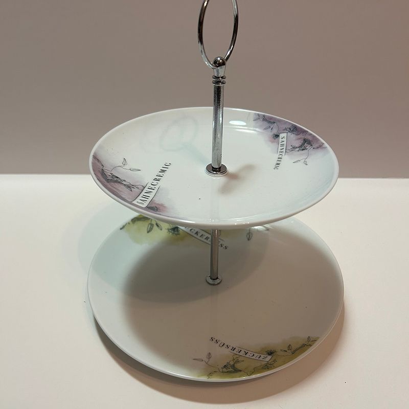 "Poesie", (Etagere, zweiteilig mit Halterung)