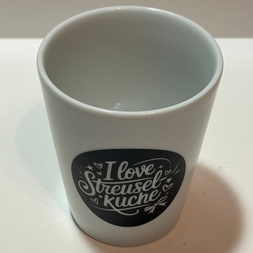 "I love Streuselkuche" (Tasse)