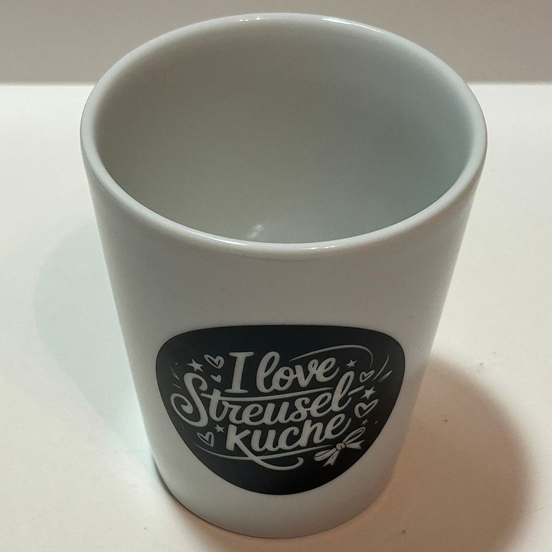 "I love Streuselkuche" (Tasse)