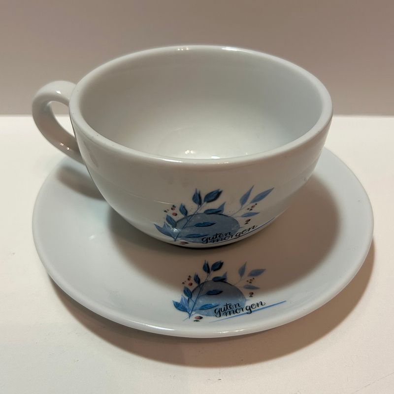"Guten Morgen" (2er Set aus Ober- und Untertasse)