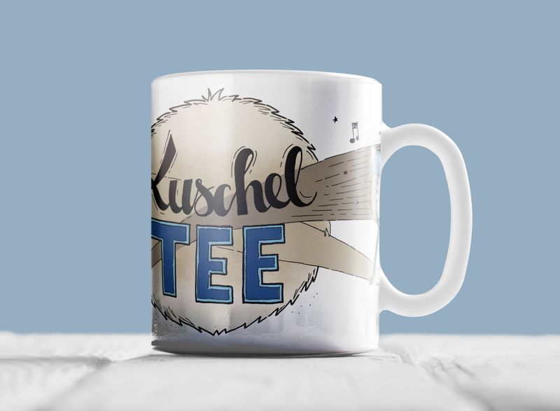 "Kuscheltee", (Kaffeebecher)