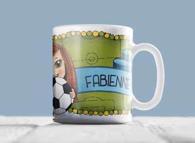 "GirlPower" Teetasse mit Sieb
