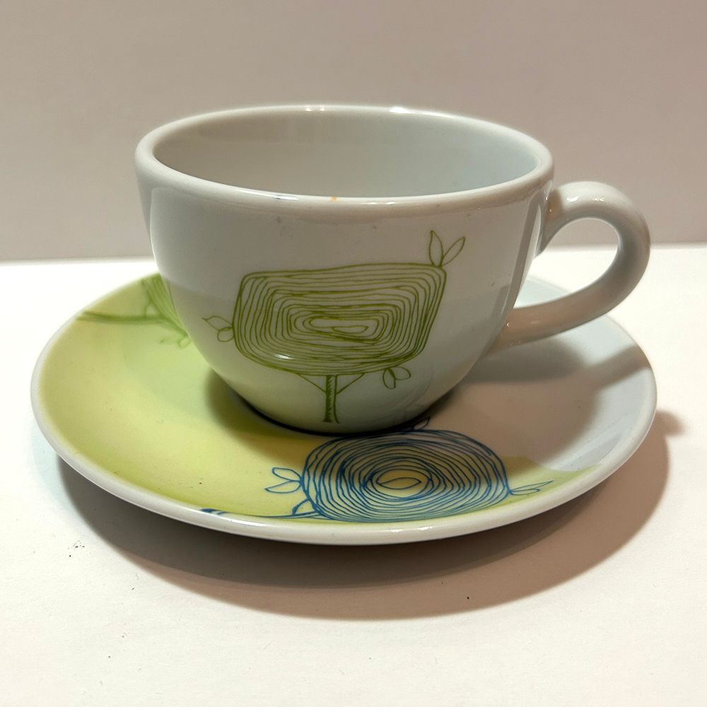 "Happy Tree", (Ober- und Untertasse)