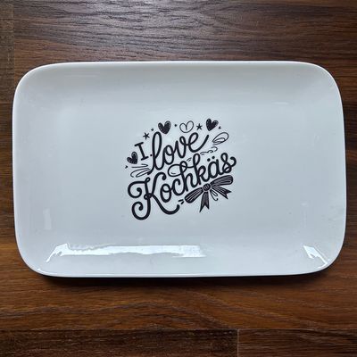 "I love Kochkäs", (Platte)