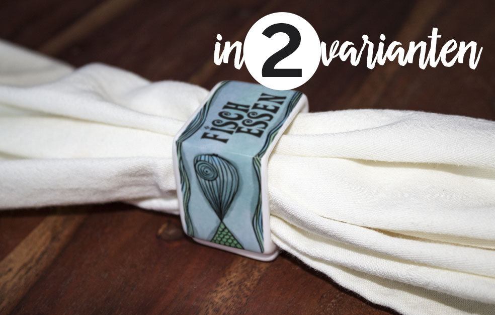 Serviettenring "Fisch auf dem Tisch" (2er Set)