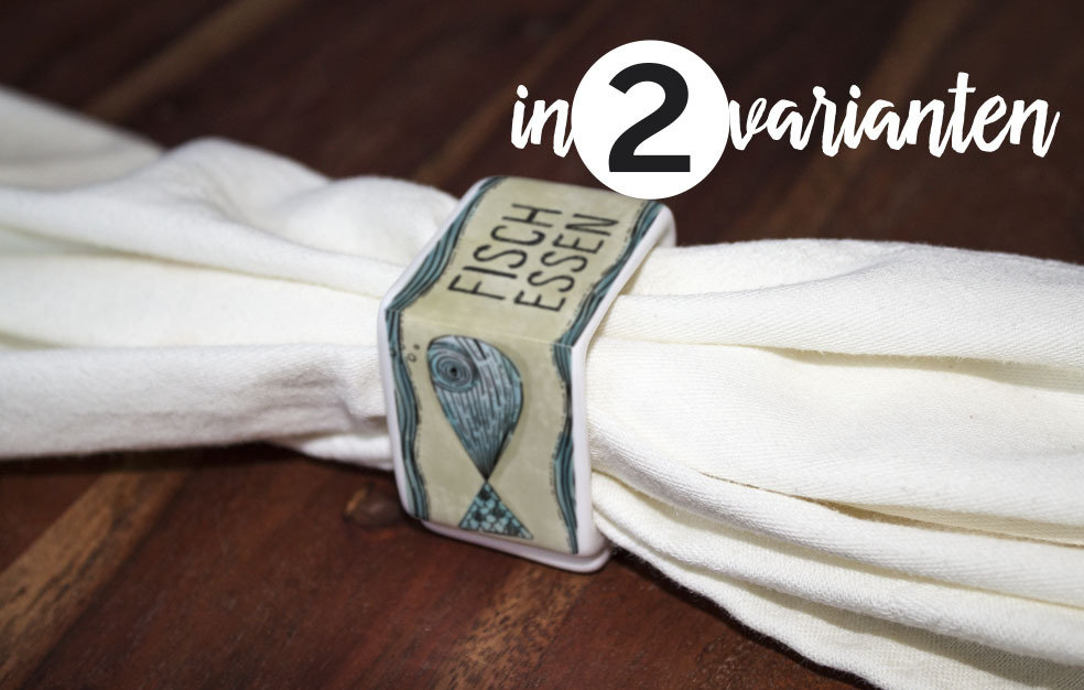 Serviettenring "Fisch auf dem Tisch" (2er Set)