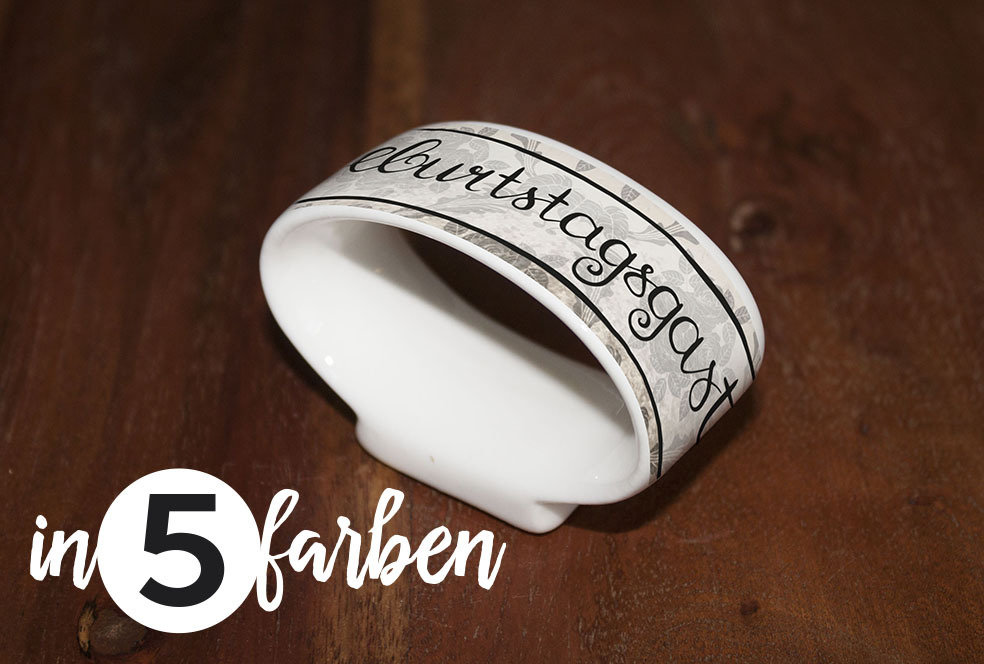 Serviettenring "Geburtstags-Kind/Geburtstags-Gast" (2er Set)