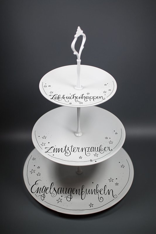 "Weihnachtsbäckerei" (Etagere)