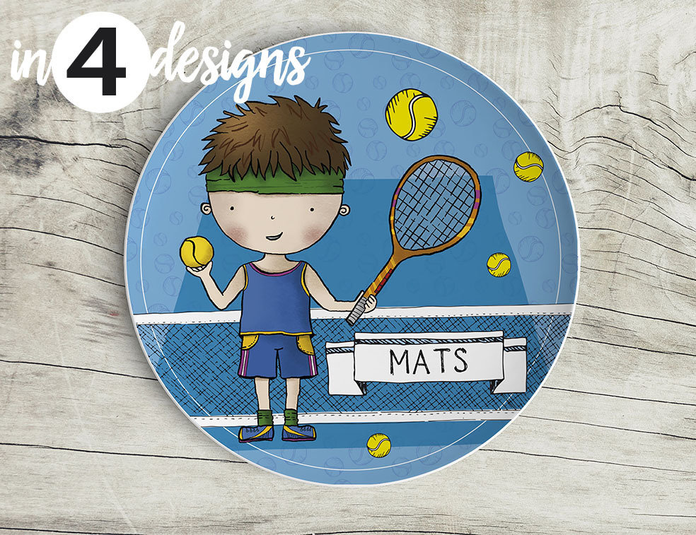 "Tennisprofi" Teller klein