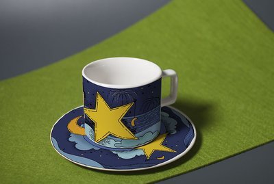 "Sommernachtstraum" (Espresso- oder Kaffeetasse, 2-tlg.)