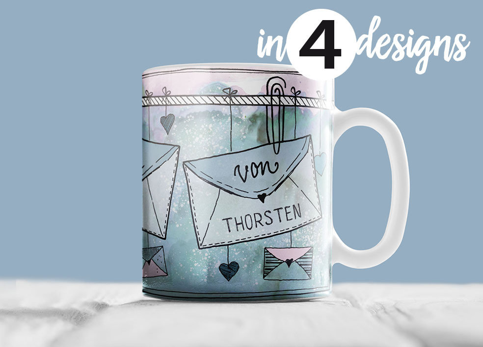 "Schön, dass es Dich gibt" (Individueller Becher)