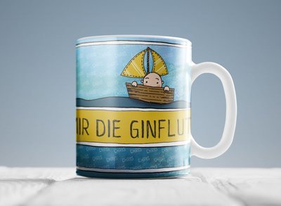 "Nach mir die Ginflut" (Individuelle Jumbotasse)