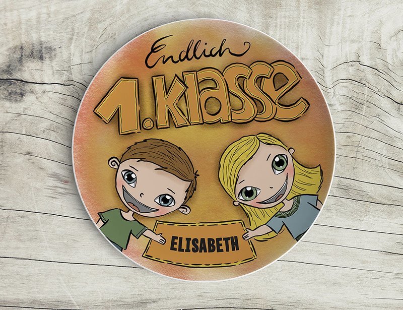 "Endlich 1. Klasse" (Teller)
