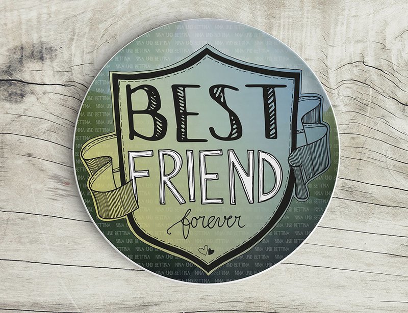 "Best Friends" Teller 20 cm