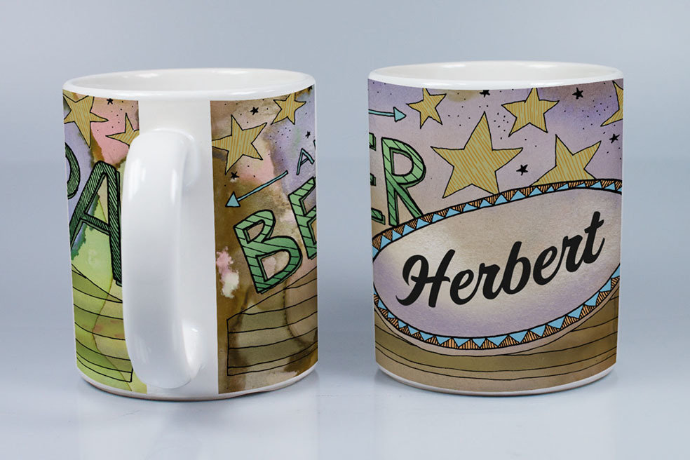 "Bester Opa" (Individueller Becher), Design: Design A