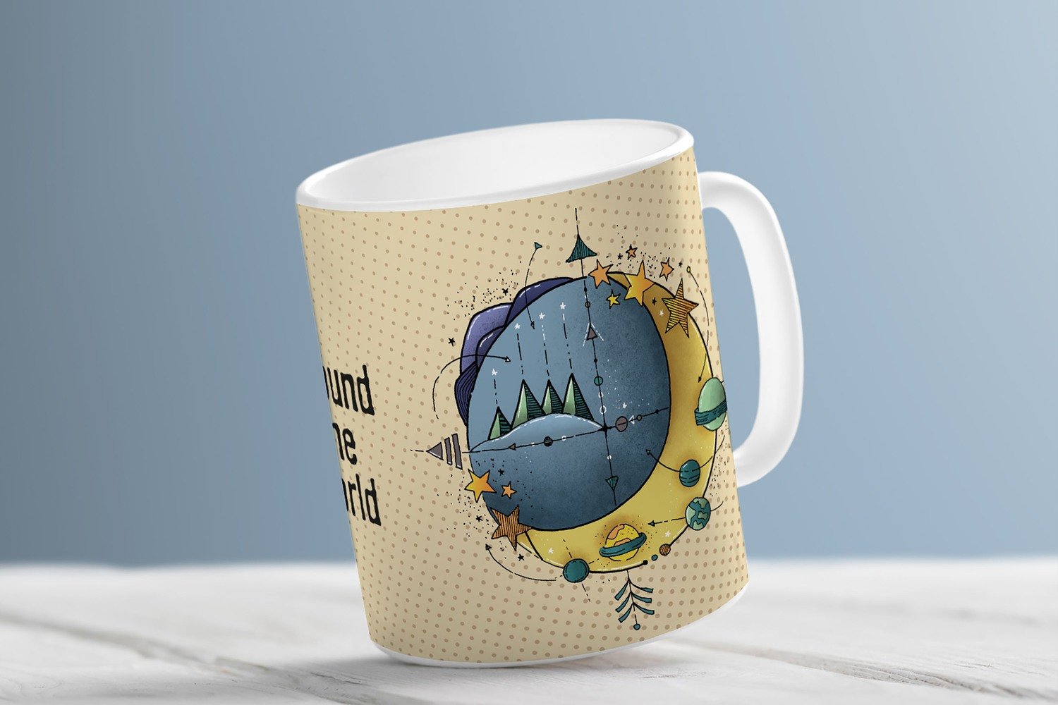 "Around the world C" (Kaffeetasse)