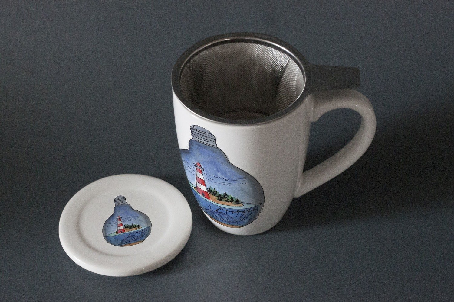 "Friesentasse" Teetasse mit Sieb