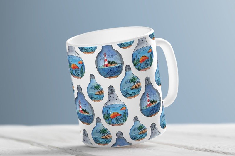 "Glühbirnenparty" (Kaffeetasse)