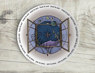 Teller Teller "Around the world D" (20 cm Durchmesser)
