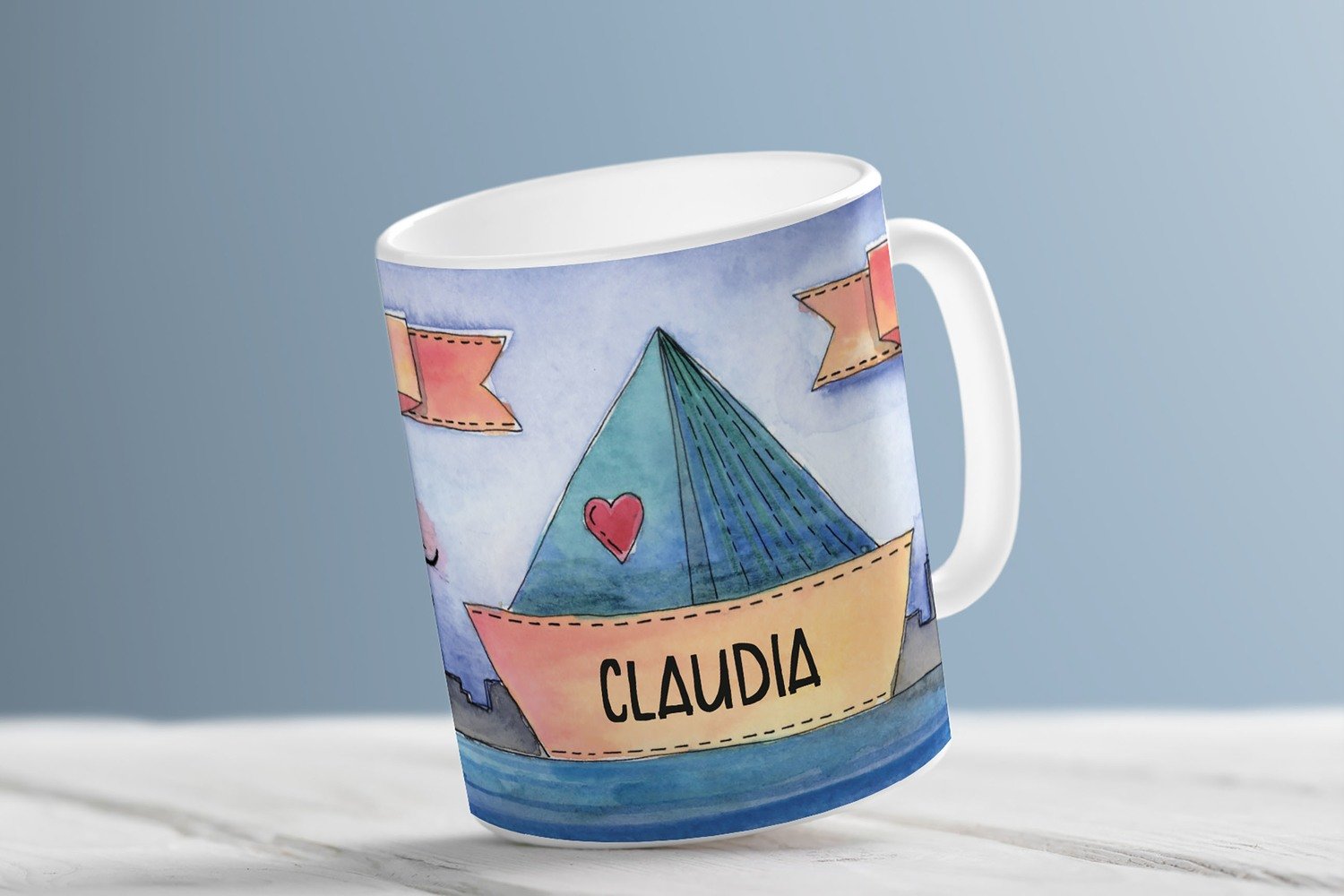 "Du bist mein Heimathafen" (Kaffeetasse)