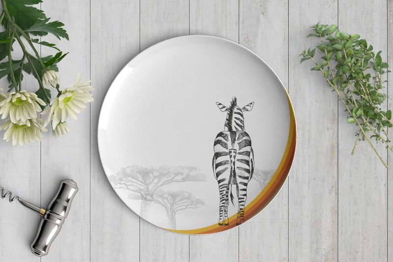 Teller Teller "Afrikebra" (26 cm Durchmesser)