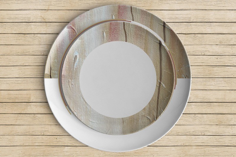 Tellerset "Lebensbaum" (1 Teller 20 cm, 1 Teller 26 cm Durchmesser)