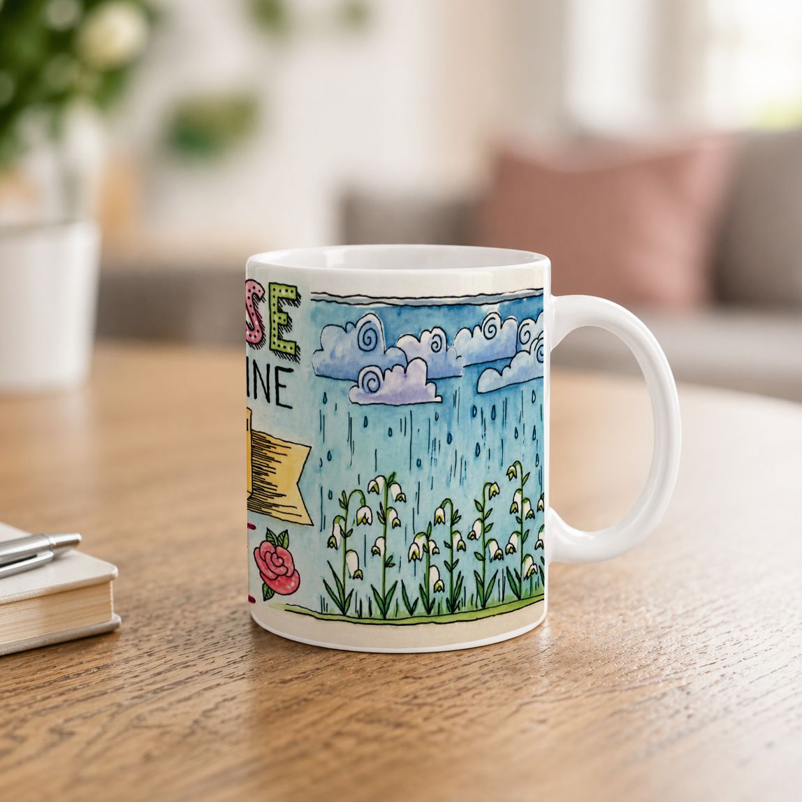 "Diese Tasse passt wie meine Faust auf Dein Auge" (Tasse)